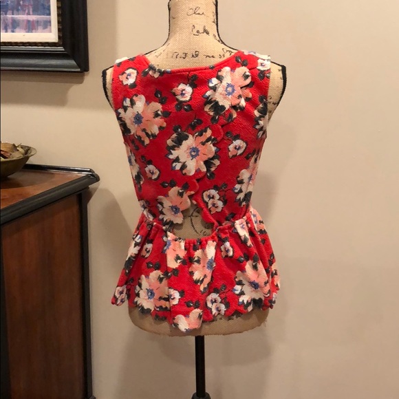Postmark Floral Peplum Top from Anthropologie - M - Picture 2 of 5